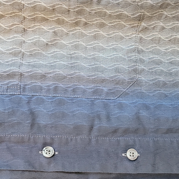 Georg Roth Germany Ombre Wave Button Shirt L - Picture 3 of 7